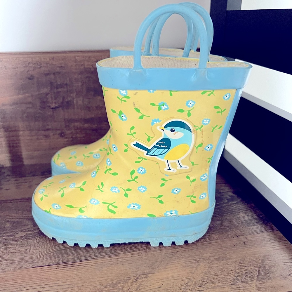 Floral Toddler Rainboots